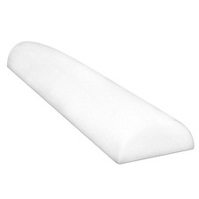 CanDo PE White Foam Roller, 4 X 36, Half Roun...