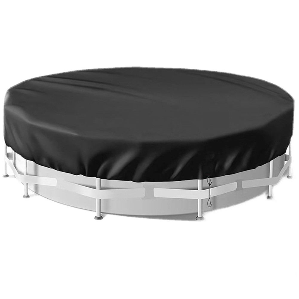 Cubierta de piscina redonda 420D para piscinas sobre el suelo con fácil extracción de cordón