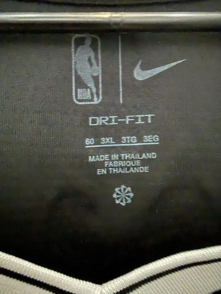 Camiseta deportiva negra Nike NBA Brooklyn Nets Kevin Durant Icon Swingman 3XL 60 Foto 3 de 4