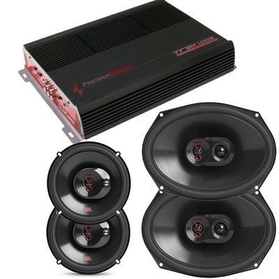 JBL Stage3 637F 6.5'' | Stage3 9637F 6x9'' & TRAX4.1600D 4CH Car Speaker Amplifier
