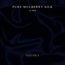 Super Dark Blue 100 Pure Mulberry Silk Fabric by the Yard 44" width 19 mm 6A