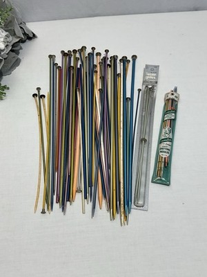 Lot Of Knitting Needles Vintage Included Around 40 Sets