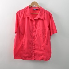 Basic Editions Womens 2X Button-Up Shirt Cora...