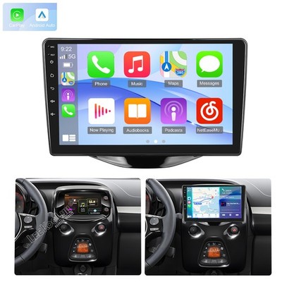 Autoradio Android 15 Carplay für Toyota Aygo II Citroen C1 Peugeot 108 GPS WIFI