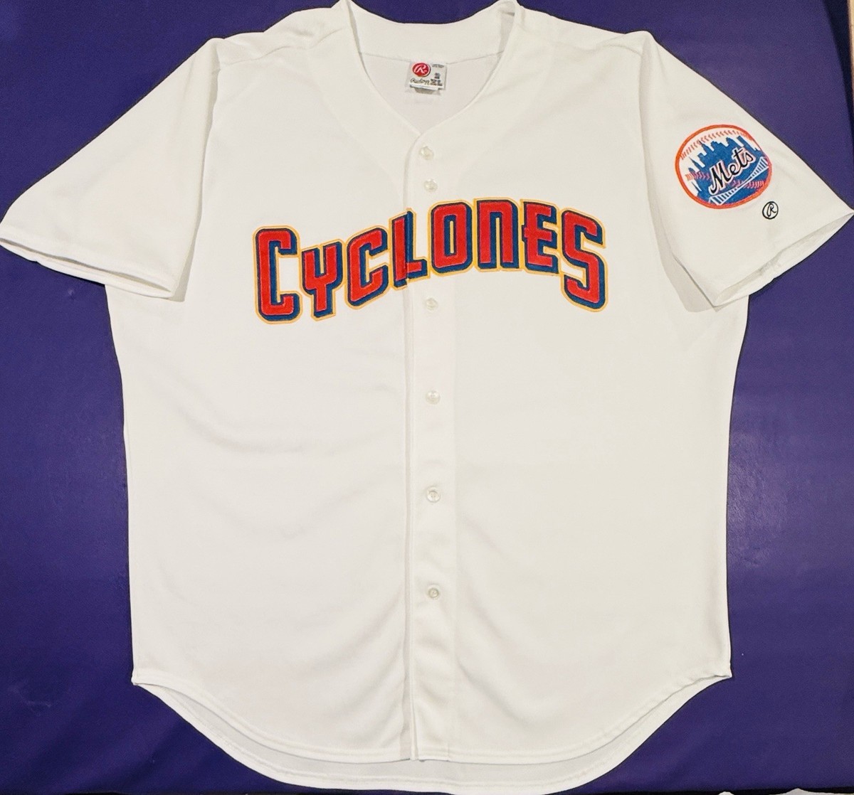 Vintage Brooklyn Cyclones MiLB Team Issued Jersey New York Mets