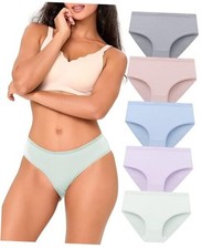 Womens Underwear Breathable Mesh Moisture-Wicking Medium Multicolor E 5-pack 