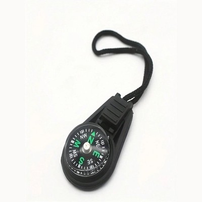 Mini Pocket Compass with Lanyard Portable Hiking Camping Survival Navigation
