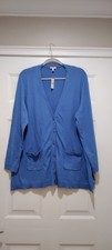 NWT Talbots Lightweight Blue Button Cardigan Size 2X
