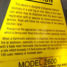 B&G Model 2600 Chemical Cold Fogger Mist Dispensing Machine, Gray