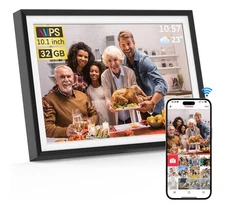 Frameo 10.1 " Digital Picture Frame Smart WiFi Digital Photo Frame W/ 32G Memory