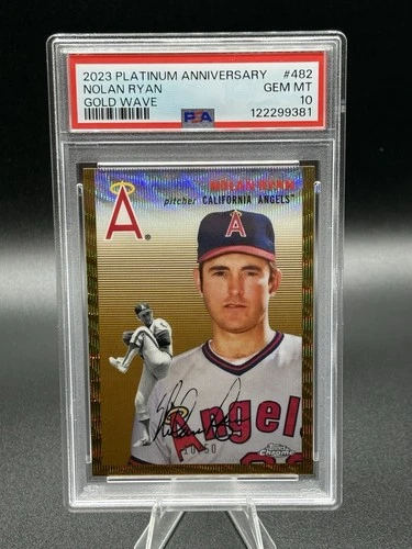 2023 Topps Chrome Platinum Nolan Ryan Gold Wave /50 Psa 10 Pop 4