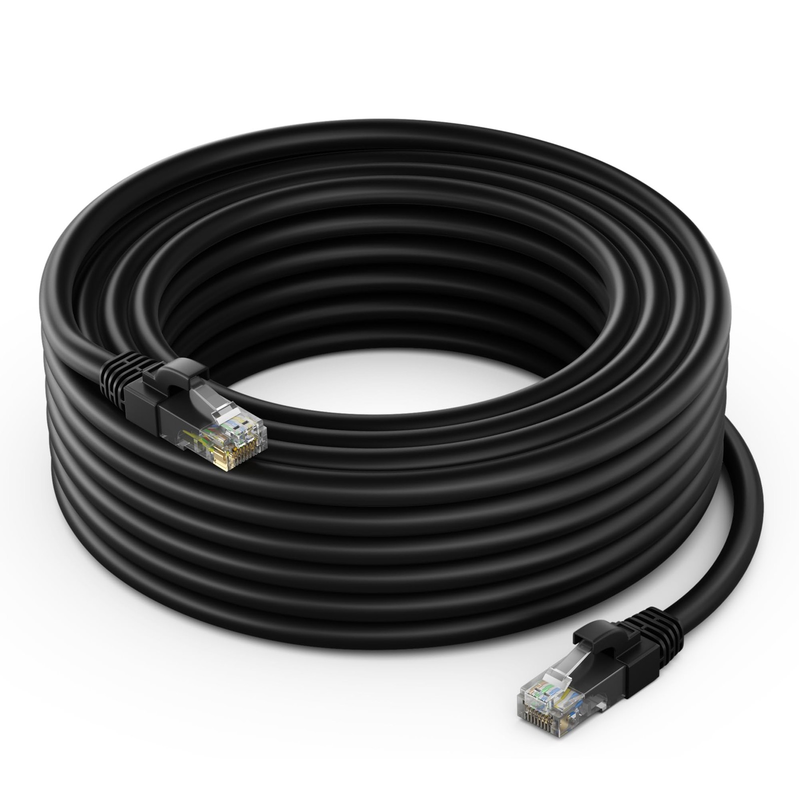 Cat 6 Ethernet Cable - 25 ft High-Speed LAN, Internet, Patch, and Network Cab...