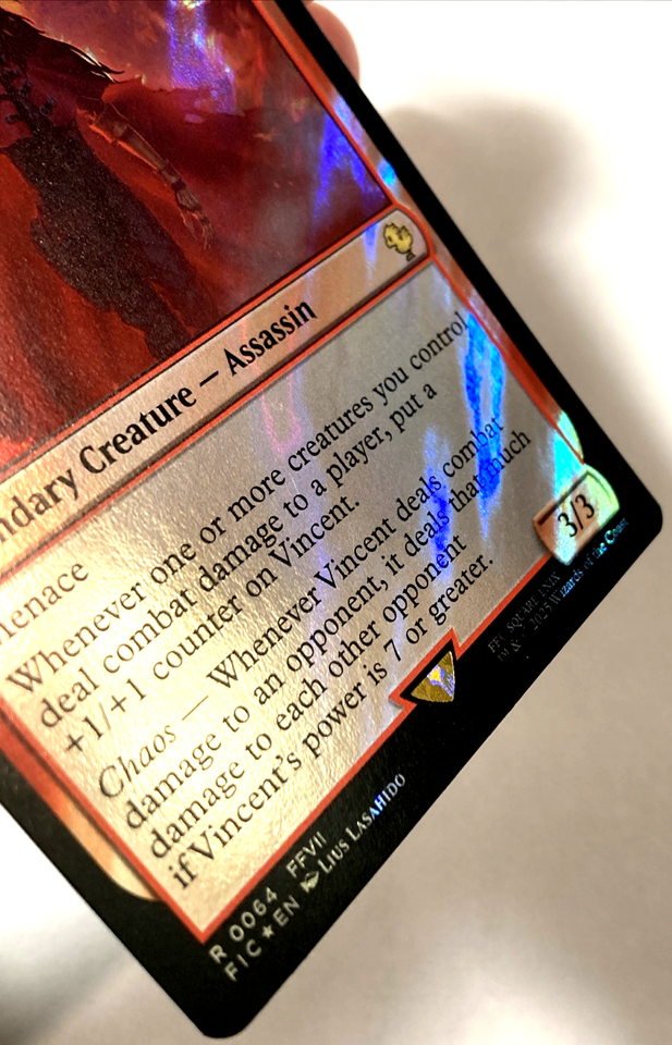 mtg final fantasy vincent valentine // Galian Beast [528] [Borderless] [Character] [FINAL FANTASY] [Surge Foil] – Face to Face Games you may transform it Vincent Valentine - FINAL FANTASY