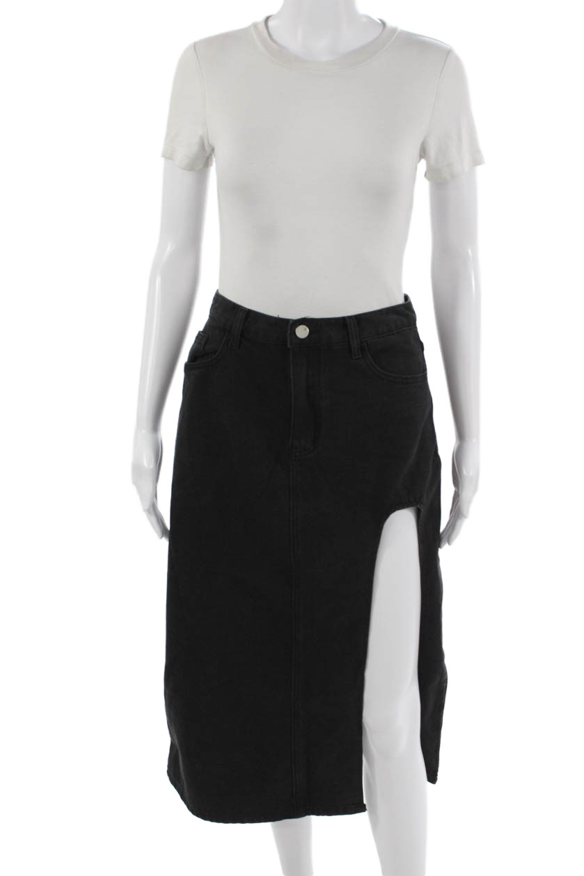 Cider Women Midi Straight Pencil Skirt Black Size SFree Shipping in US $100+ Orders | $6.95 Orders Below