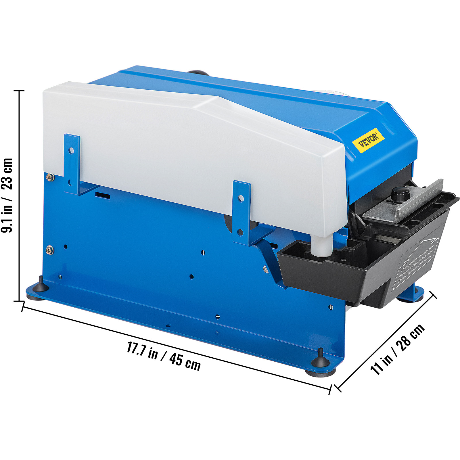 VEVOR Manual Water Activated Tape Dispense Gum FX-800 Carbon Steel Adjustable