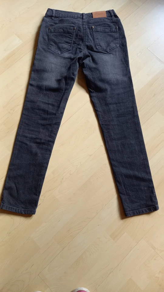 Cheer, Damen, Jeans, gerades Bein,Gr.36, anthrazit, gebraucht - Bild 2 von 4