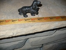 Vintage Miniature Cast Iron Cocker Spaniel Do...