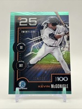 Kevin McGonigle 2025 Bowman Scouts Top 100 Chrome  #BTP-25 Aqua /125
