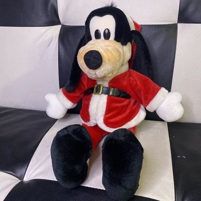 Vintage Disney Goofy Santa Plush Doll Christmas Macy's Exclusive 18  Holiday