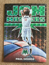 2021-22 Panini Mosaic - Jam Masters Paul George #14 Green Mosaic Prizm Clippers