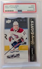 2021-22 Upper Deck Cole Caufield Young Guns PSA 10 #201 Montreal Canadiens RC