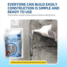 Concrete Caulking Adhesive,New Self-Leveling Sealant,Heavy-Duty Crack R1E2