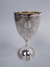 Elkington Calice Antico Vittoriano Classica Inglese Argento Sterling