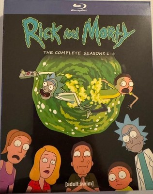 Rick And Morty Seasons 1-8 Blu-Ray Brand New With Slipcover *Free Fast Shipping*