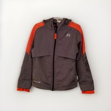 Boy  s Russell dri-power 360 zip up hoodie pockets size 4 EUC