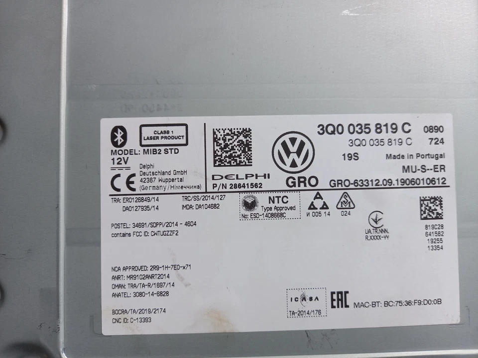 neuwertiges Steuergerät/Radio von VW, - Bild 2 von 3