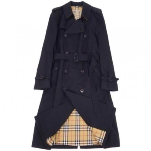 BURBERRY London England Trench Coat CHELSEA size:48 Black EX