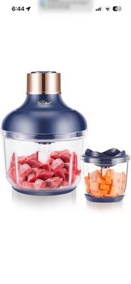 Bear Food Processor, Electric Food Chopper with 2 Glass Bowls (8 Cup+2.5 Cup), 