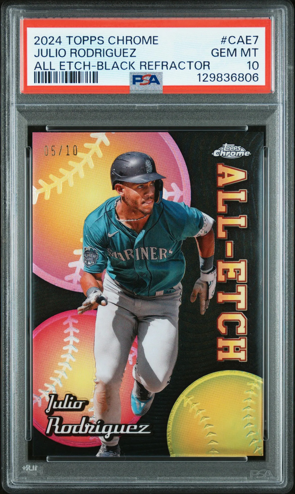2024 Topps Topps Chrome Black #CAE7 Julio Rodriguez front