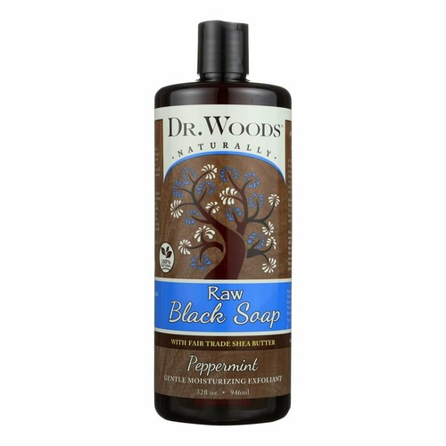 Dr. Woods Shea Vision natürliche schwarze Seife - Pfefferminze - 32 flüssige Unzen 2er-Packung