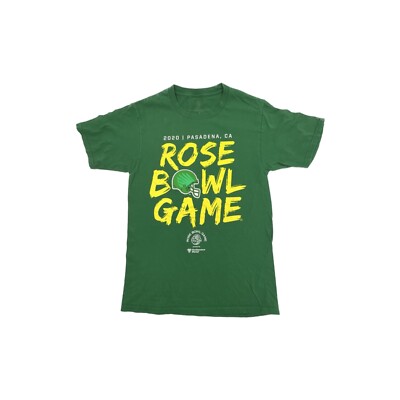 2020 Rose Bowl Game T-Shirt - NCAA Green Oregon Ducks Football Tee - Mens Small