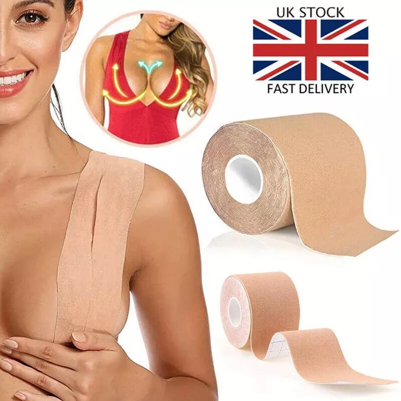 Boob Tape Bra Nipple Cover Invisible Adhesive Push Up Breast Lift Tape  Strapless