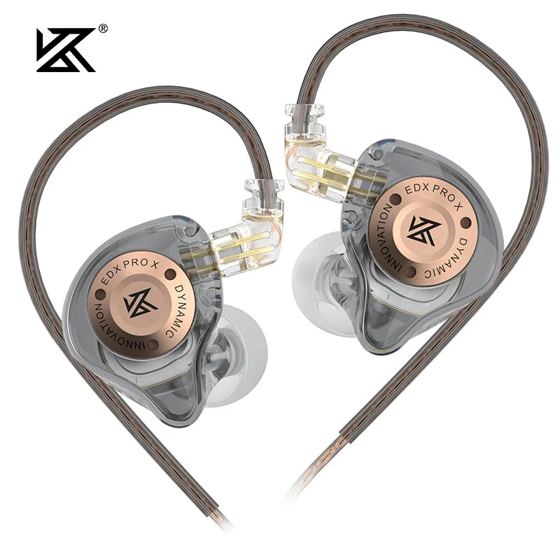KZ EDX Pro X Single Dynamic Driver In Ear Monitor HiFi Earphones with OFC Cable