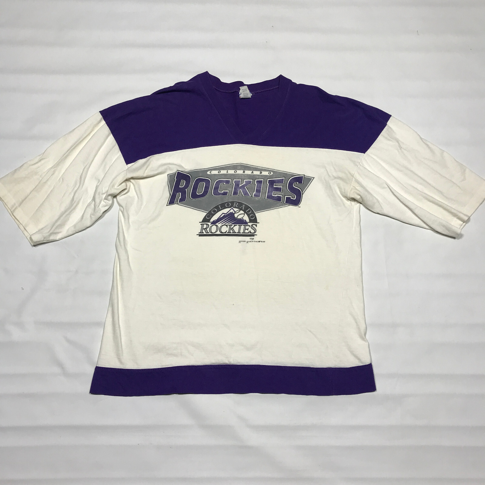 VTG TrueFan Sportswear Colorado Rockies Baseball SingleStitch Shirt