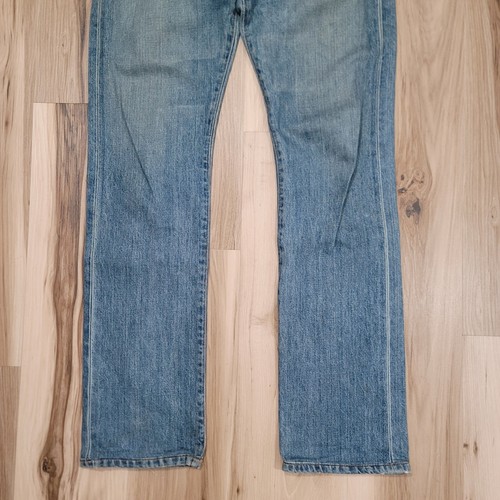 Jeans Billy Reid Para Hombres 32x32 Azul Ribete Botón Mosca Hecho en EE. UU. Denim - Imagen 2 de 15