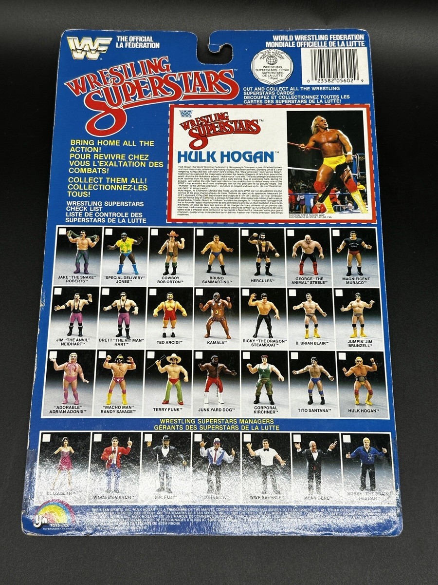 1986 LJN WWF Wrestling SuperStars Full Uncut Bio Card Back 1986 LJN WWF Wrestling SuperStars Full Uncut Bio Card Back