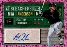 2019 Donruss #BI-BA Brian Anderson Bleachers Inc. Pink Auto