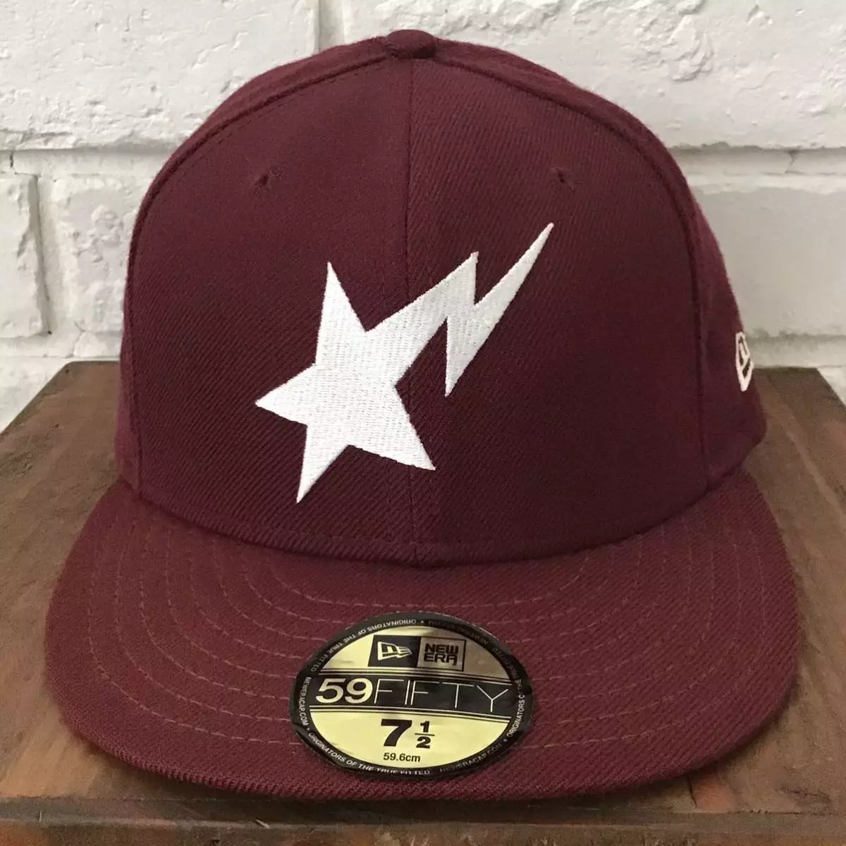 BAPE × NEW ERA BAPE STA logo cap hat BAPE STAR nigo Dark red A Bathing Ape