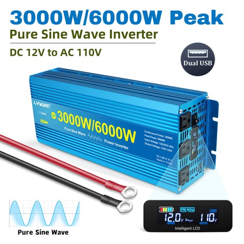 EDECOA 3000W/6000W Convertitore 12V 220V Invertitore Di Potenza Power - Foto 5
