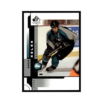 Owen Nolan 2001 Upper Deck SP Authentic #72 San Jose Sharks Hockey Card NM