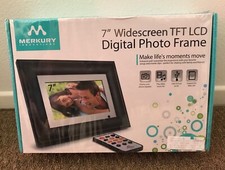 7" Widescreen Digital Photo Frame Black New in Box Sealed