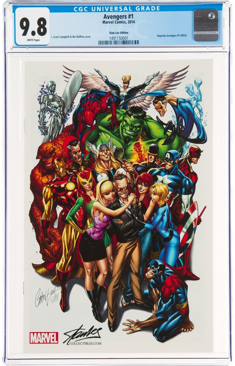 アメコミリーフ CGC 9.8 Avengers #684 AVENGERS 1 CGC 9.8 STAN LEE EDITION J Scott Campbell White Pages