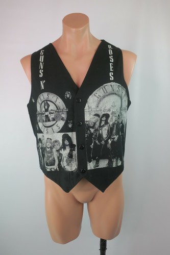 All Over Vest NWOT Guns and Roses VTG 1987 Rome Tour Appetite for Destruction L - Picture 3 of 10
