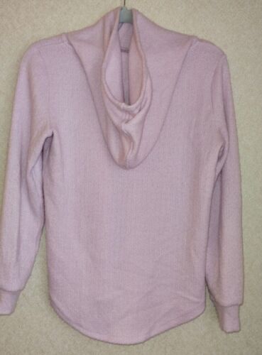 Suéter suave con capucha rosa claro extra pequeño Loft para mujer - Imagen 3 de 4