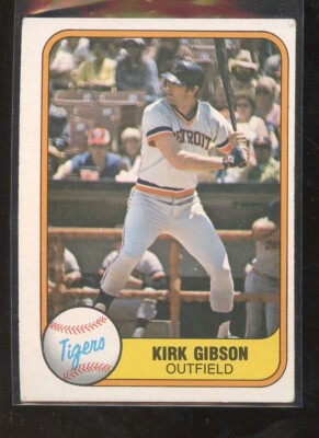 1981 FLEER #481 KIRK GIBSON TIGERS MINT E015042