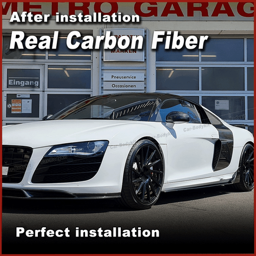 Se adapta a Audi R8 V8 2008-2015 carbono faldones laterales alerón labio - Imagen 2 de 15
